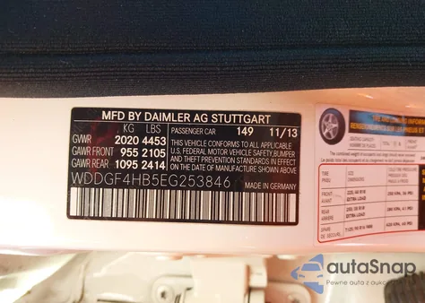 2014 Mercedes-Benz C-Class C 250 Sport из США, поврежденный, VIN WDDGF4HB5EG253846